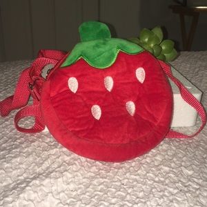 Cute Strawberry Pocket Bag